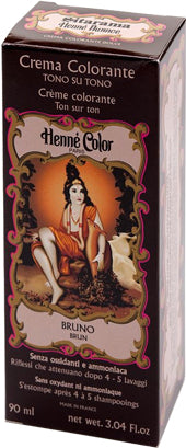 Henne nuance bruno crema henne color crema colorante pronta all'uso