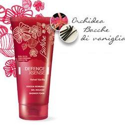 Defence xsense doccia schiuma 3 velvet vanilla 200 ml