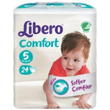 Libero comfort 5 pannolino per bambino taglia 10-14kg 24 pezzi