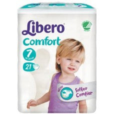 Libero comfort 7 pannolino per bambino 16-26 kg 21 pezzi