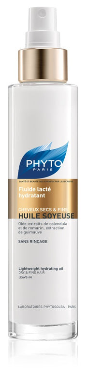 Phyto huile soyeuse fluido lattescente olio per capelli secchi e fini 100 ml