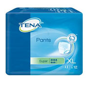 Pannolone pull-up tena pants super taglia extra large 12 pezzi
