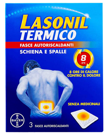 Lasonil termico schiena/spalle 3 fasce autoriscaldanti