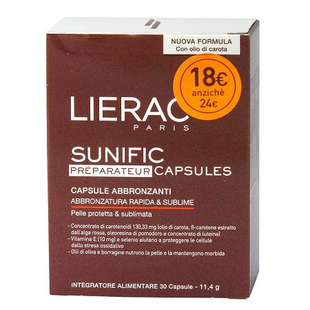 Lierac sunific preparateur blister 30 capsule 12 g