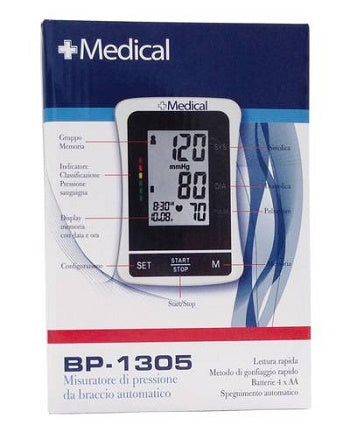 Sfigmomanometro digitale +medical bp/1305 1 pezzo