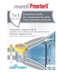 Contenitore urina + provetta medipresteril