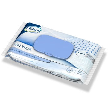 Salviette umidificate detergenti idratanti per igiene tena wetwipe 48pezzi
