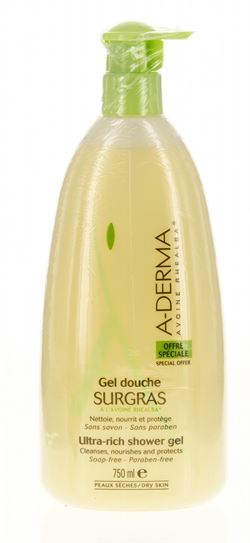 Aderma gel doccia surgras 750 ml