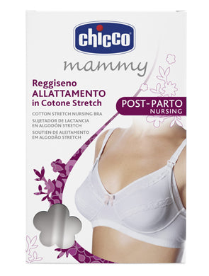 Chicco mammy reggiseno cotone allattamento bianco 4c