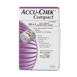Strisce misurazione glicemia accu-chek compact plasma 50+1 pezzi