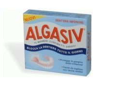 Algasiv adesivo per protesi dentaria inferiore 15 pezzi offerta speciale + 3 pezzi