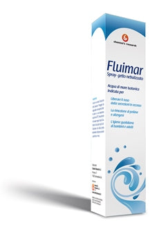 Fluimar spray soluzione isotonica sterile acqua di mare ricca di sali e oligoelementi indicata per pulizia delle cavita'nasali in caso di eccessiva secchezza