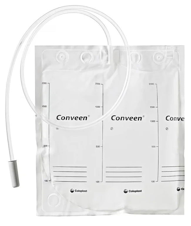 Sacca letto conveen basic con maniglia capacita' 2000ml lunghezza tubo 100cm no scarico confezione da 30 pezzi