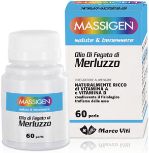 Massigen olio di fegato di merluzzo 60 perle