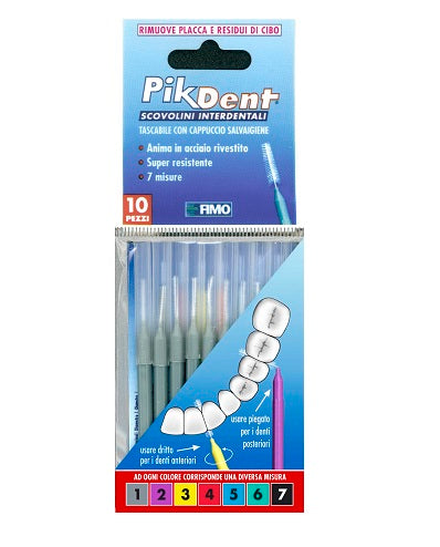 Pikdent stuzzicolino 1 grigio 10 pezzi