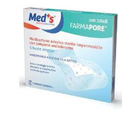 Medicazione meds pore adesiva impermeabile 10x8cm 5 pezzi