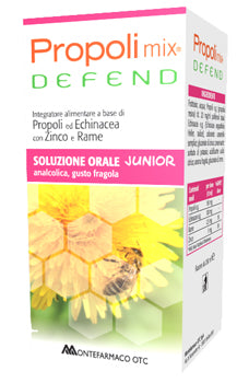 Propoli mix defend soluzione orale junior analcolica 200 ml gusto fragola