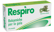 Caramelle balsamiche per la gola respiro gusto forte eucalipto 24 pezzi