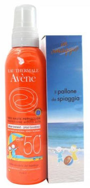 Eau thermale avene spray solare bambino spf 50+ con pallone