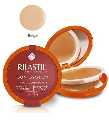 Rilastil sun system photo protection therapy spf50+ compatto beige 10 ml