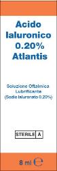 Acido ialuronico 0,20% pluridose soluzione oftalmica 8 ml