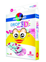 Cerotto master-aid drop3d girls 7x5 5 pezzi