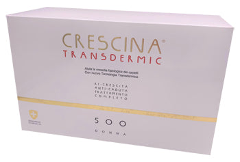 Trattamento completo crescina transdermic ri-crescita 500 donna 10+10 fiale da 3,5 ml