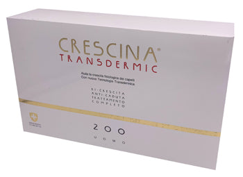 Trattamento completo crescina transdermic ri-crescita 200 uomo 10+10 fiale da 3,5 ml