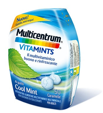 Multicentrum vitamints cool mint 50 caramelle