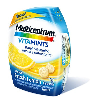 Multicentrum vitamints fresh lemon 50 caramelle