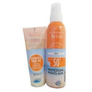 Avene solare kit spray spf 50+ 200 ml + trixera nutrition detergente 100 ml