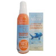 Eau thermale avene confezione speciale spray 50+ bambino con gadget gonfiabile