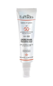 Euphidra kaleido uv system crema solare viso 50+ invisible