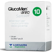 Strisce glucomen areo sensor per analisi del glucosio 10 pezzi
