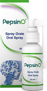 Pepsino spray orale ad azione meccanica per riduzione delle manifestazioni sintomatologiche faringee del reflusso gastroesofageo 30ml