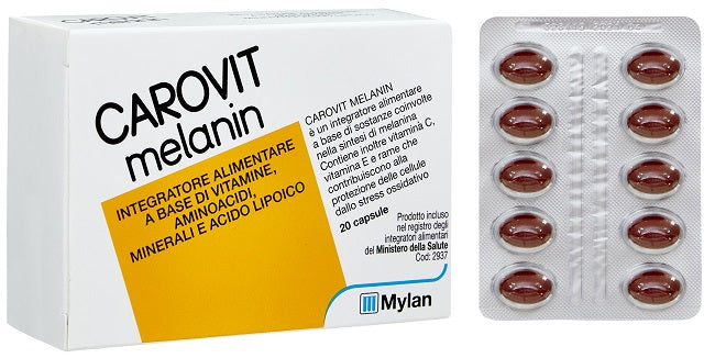 Carovit melanin senza betacarotene 20 perle