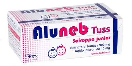 Aluneb tuss sciroppo junior 14 stick pack 10 ml gusto lampone senza glutine