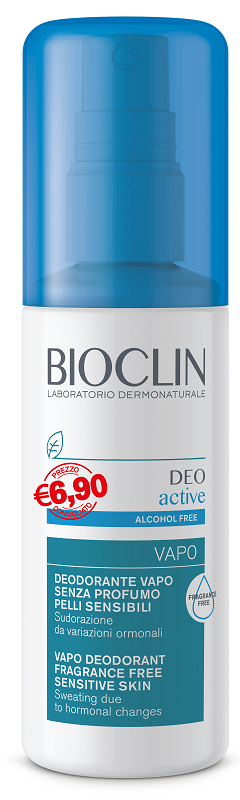 Bioclin deo active vapo senza profumo e senza alcool per pelli sensibili promo 100 ml