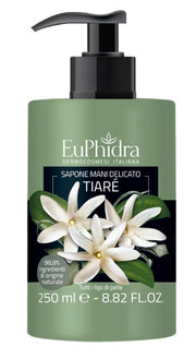 Euphidra sapone liquido mani tiare' in flacone con etichetta dispenser