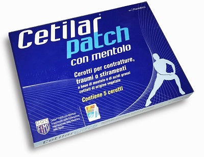 Cerotto monouso cetilar patch con mentolo 5 pezzi