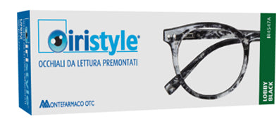 Occhiale da lettura premontato iristyle lobby black +1,00 1 paio