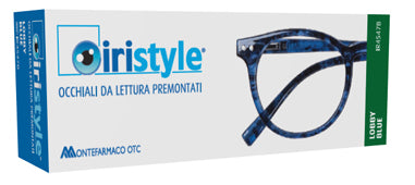 Occhiale da lettura premontato iristyle lobby blue +2,00 1 paio