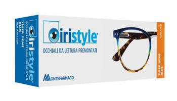 Occhiale da lettura premontato iristyle tiger brown demi top blue 3