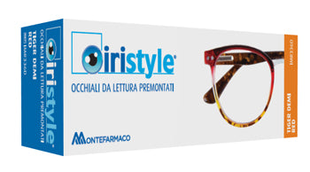Occhiale da lettura premontato iristyle tiger brown demi top red 2,5