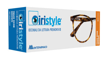 Occhiale da lettura premontato iristyle tiger brown yellow demi 1,5