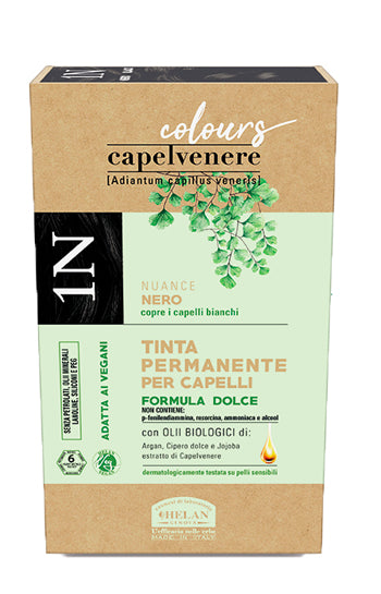 Capelvenere colours tinta capelli 1n nero