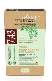 Capelvenere colours tinta capelli 7,43n biondo rame dorato