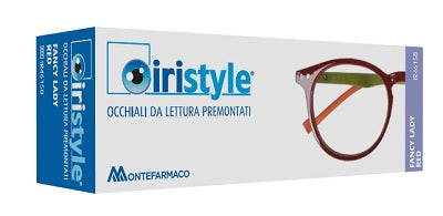 Occhiale da lettura premontato iristyle fancy lady red +2