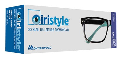 Occhiale da lettura premontato iristyle fancy man black +2,5