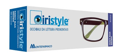 Occhiale da lettura premontato iristyle fancy man brown +1,5
